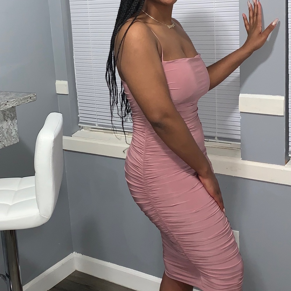 Mauve layered dress